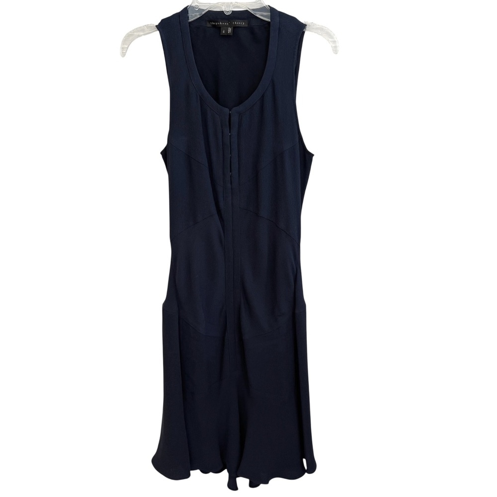 Theyskens' Theory sleeveless navy mini dress